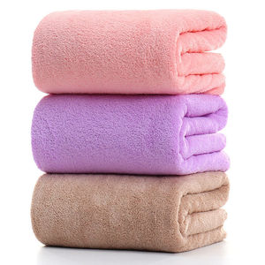 Nhà Sản Xuất Bán Buôn Chất Lượng Tốt Tùy Chỉnh Nhanh Khô Sợi Nhỏ Giá Rẻ San Hô Lông Cừu Sang Trọng Khăn Tắm Đặt - Product Image 1