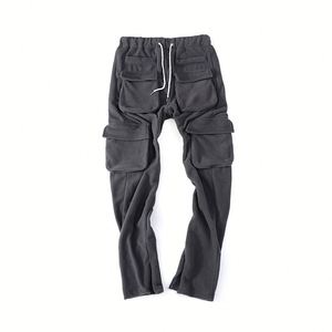 2021 Autumn <b>Men</b> Sweat Trousers <b>Jogger</b> Drawstring <b>Cargo</b> Pant Streetwear - Product Image 5