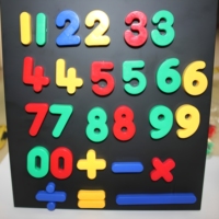 78 Buah Magnet Kulkas Alfabet Angka Huruf Magnetik Modern Plastik Warna-warni Dapat Dilepas Belajar Menghitung ABC 123 Wisuda