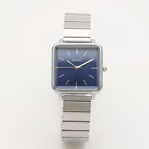 Reloj de Pulsera de Cuarzo con Correa de Bambú <span class=keywords><strong>Dorado</strong></span> de Diseño de Nicho Popular, Reloj de Pulsera Cuadrado para Mujer, Reloj de Vestir para Mujer, Reloj de Pulsera para Mujer - Product Image 3