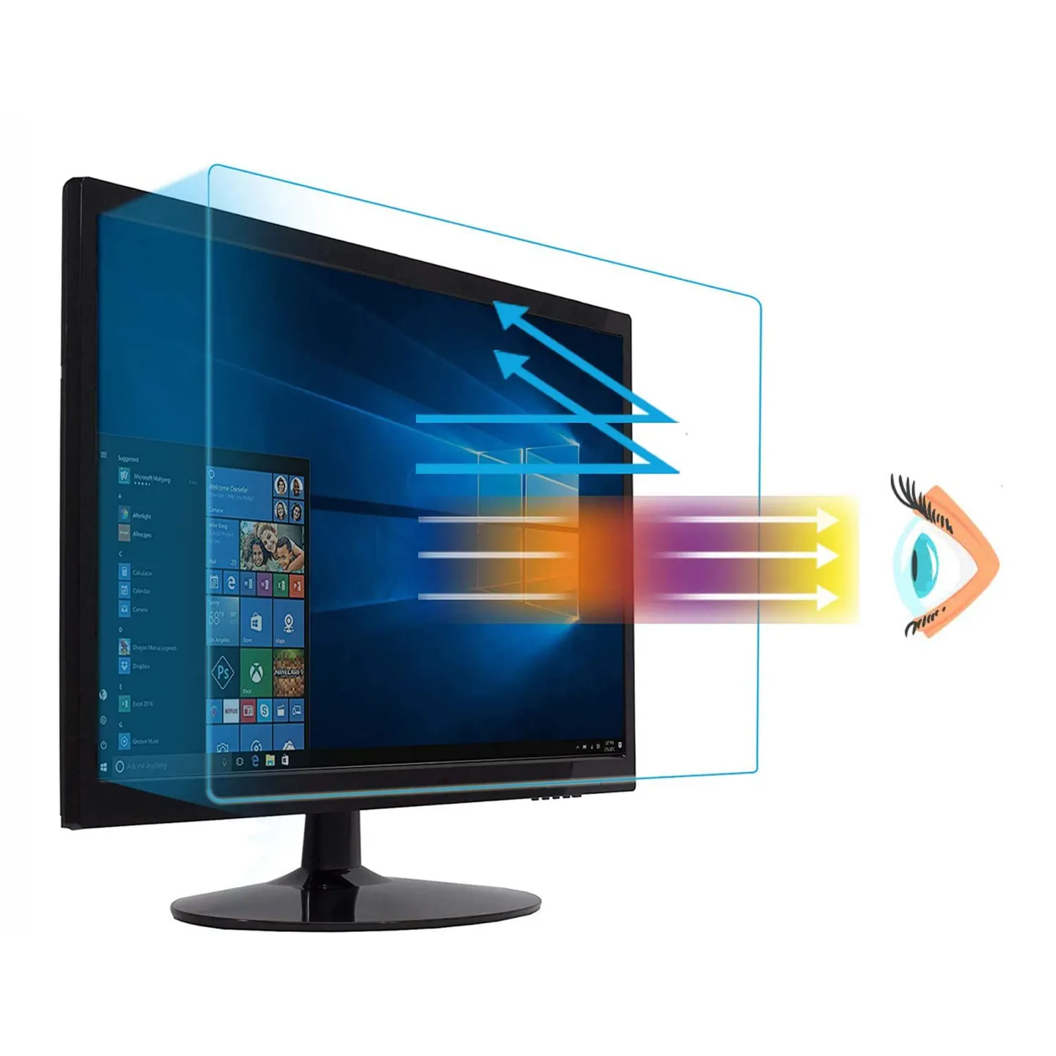 High Quality Laptop Anti Blue Ray Light Anti UV Anti Radiation Anti-Glare Screen Protector For Computer Monitors