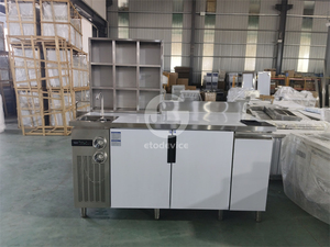 Comptoir de bar moderne pour crème glacée, bubble tea, jus et café - Product Image 2