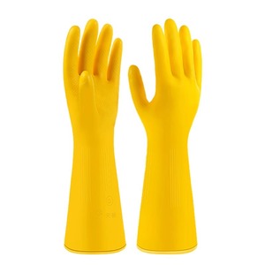 Guantes de látex Nanyang, gruesos, extra largos, impermeables, para lavar platos y limpiar - Product Image 3