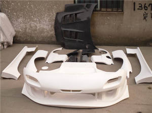 YHホワイト軽量ファイバーグラスFRPコンプリートセットボディキット1年保証保証のため優れたフィット性マツダRX7 FD3S <span class=keywords><strong>RE</strong></span>-GT - Product Image 4