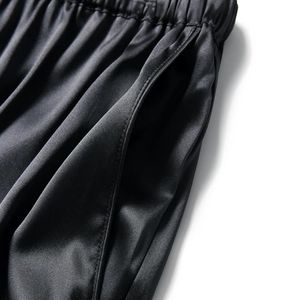 Prix d'usine Dames Couleur Unie <span class=keywords><strong>Pantalon</strong></span> à Jambes Larges <span class=keywords><strong>Pantalon</strong></span> à Cordon Lâche Doux Confortable <span class=keywords><strong>Noir</strong></span> <span class=keywords><strong>Satin</strong></span> de Soie <span class=keywords><strong>Pantalon</strong></span> Long Pour les Femmes - Product Image 4