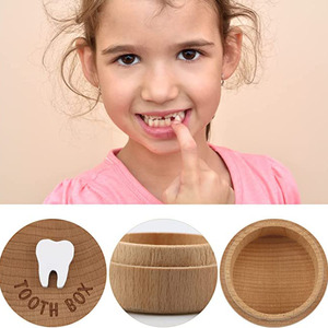 Gigi kayu peri kotak kenang-kenangan susu kotak wadah gigi lucu hilang wadah gigi gigi kotak peri gigi untuk anak laki-laki perempuan - Product Image 6