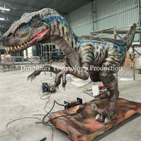 Robot Velociraptor interactif, dinosaure animatronique personnalisé pour les aires de jeux pour enfants