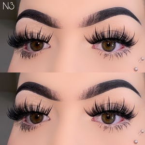 Wispy Volume Wet Spike Russian <strong>Strip</strong> <strong>Lashes</strong> <strong>That</strong> <strong>Look</strong> <strong>Like</strong> Eyelash <strong>Extensions</strong> Soft Vegan Faux 3D Mink Eyelash Vendor Bulk <strong>Lash</strong> - Product Image 5