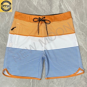 Short de bain taille haute grande taille respirant pour l'été, décontracté, protection solaire, avec impression par sublimation et logo personnalisé - Product Image 1