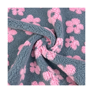 Vải Lông Cừu Sherpa 2022 Polyester Bán Chạy 100 Vải Dệt Kim Hàng May Mặc - Product Image 1