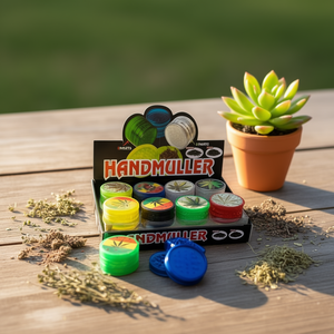 Handmuller <b>Grinder</b> 4 Part <b>Herb</b> <b>Grinder</b> With Storage Case For Smoking Accessories - Product Image 3
