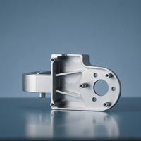Support de montage UAV en alliage d'aluminium usiné CNC 5 axes, structure complexe, anodisation, composants mécaniques personnalisés