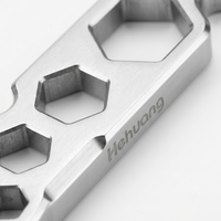 Clé à molette miniature de haute précision, usinée CNC, outil de poche multifonctionnel EDC