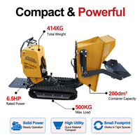Dumper autochargeur de 500 kg pour travaux de construction avec moteur Briggs & Stratton 6,5 CV pour les acheteurs mondiaux Global Construction