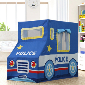 Asweets <span class=keywords><strong>Jouet</strong></span> de sport d'intérieur pour enfants <span class=keywords><strong>Tente</strong></span> de jeu en toile de coton avec cadre en bois Station de police pour enfants Playhouse - Product Image 6