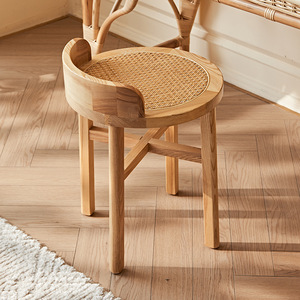 Foshan Hotel Home Furniture Square Woven Natural <strong>Rattan</strong> Bedroom <strong>Table</strong> and Chair Sets <strong>Dressing</strong> <strong>Table</strong> with Mirror Wood Dresser - Product Image 4