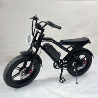 Moto tout-terrain électrique transfrontalière, pneus larges de 20 pouces, 48V, moyeu arrière, style montagne, freins à disque, neige, plage, tout-terrain, prairie