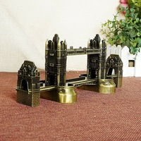 Modelo Metálico en Miniatura del Puente de Londres - Artesanía Arquitectónica Detallada en 3D, Recuerdo Coleccionable del Monumento de Londres para Regalo de Viaje
