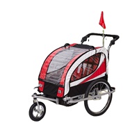 Remorque de vélo pliable pour chien avec roues, chariot de transport portable pour animaux de compagnie, chariot utilitaire pour bagages, chariot de camping extérieur
