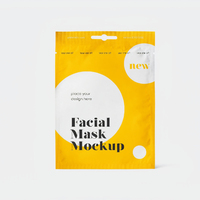 Masque facial, masque pour les yeux, sachet en aluminium, sachet à trois soudures latérales, sachet avec logo personnalisé