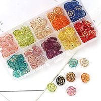 Boutons de couture floraux en acrylique plaqué rose OEM personnalisés à deux trous pour chemises, artisanat DIY, confection de vêtements, robes et sacs