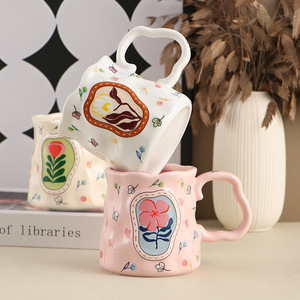 Taza de Leche Creativa para Mujer, de Alta Gama, Diseño Exquisito, Estilo Nórdico de Lujo Ligero - Product Image 3