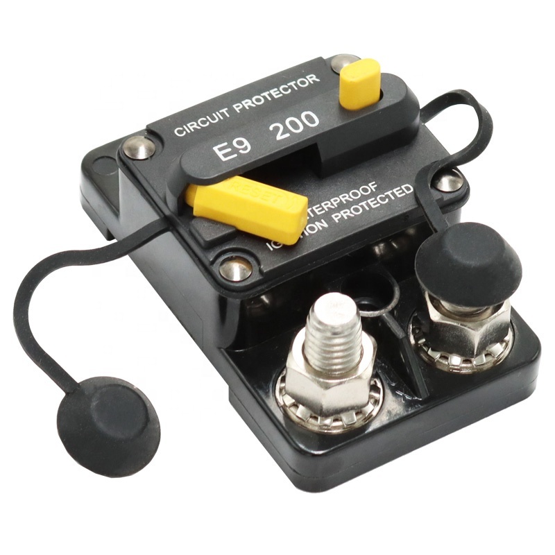 ANJOSHI 200 Amp Manual Reset Circuit Breaker - Waterproof 12V-48VDC For Marine, Trolling Motors, Car Audio, ATV