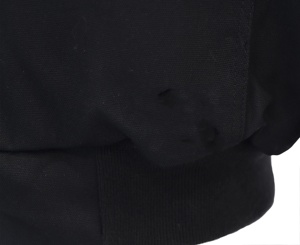 Veste de sécurité en toile ignifuge isolée FRC3004 noire avec capuche amovible, vêtements de protection ignifuges pour les travailleurs industriels - Product Image 4
