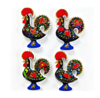 Aimant de réfrigérateur en résine Barcelos Rooster, art populaire portugais, souvenir touristique, cadeau