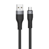 Câble de charge Micro USB noir, USB-A vers Micro USB, pour smartphone Android, tablette, batterie externe, voiture, maison, bureau, voyage