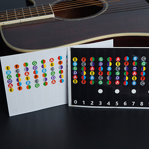 Autocollants pour touche de guitare, autocollants de notes pour guitare acoustique et électrique à 6 cordes, pratique pour débutants - Product Image 6