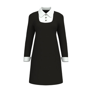 Costume de cosplay pour enfants Halloween, inspiré de la <span class=keywords><strong>série</strong></span> télévisée et du film, robe <span class=keywords><strong>Wednesday</strong></span> Addams, tenue de performance pour filles avec costumes - Product Image 5
