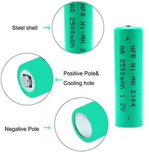 <span class=keywords><strong>Batterie</strong></span> rechargeable Ni-MH AA 1,2 V 2500 mAh neuve et originale en gros pour ordinateur portable et lampe de poche - Stock disponible - Product Image 5
