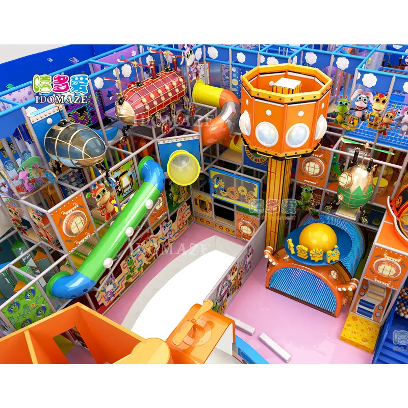 Funny Play House Toddler Indoor Playground Equipment Space Theme Indoor Child Playground