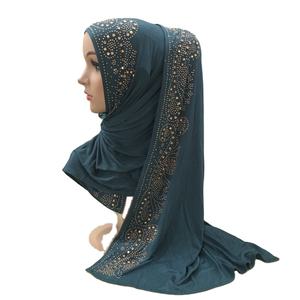 Hijab à convection mercerisé en coton Écharpe de luxe en polyester pour femme pour l'été Vente en gros - Product Image 2