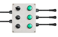 Boîtier de jonction LED dimmable sans scintillement, indice de protection IP67, angle de faisceau de 300 degrés, CCT 2700-6500K, CRI élevé 85, pour l'élevage de volailles (garantie 3 ans)