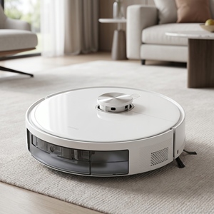 QV8 Robot Vacuum Cleaner with Self-<b>Cleaning</b> Station, Auto Dust Disposal, LDS SLAM Navigation, 2500Pa Strong Suction, Smart App - Product Image 2