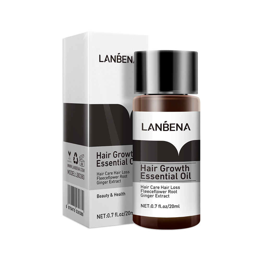 Сыворотка для роста волос LANBENA Andrea 20 мл, быстрое и мощное лечение растительными эфирными маслами, предотвращает выпадение волос, усиливает Уход за волосами