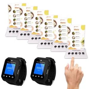 Pager Calling Restaurant Waterproof Calling Pager System Buzzer Wireless 433mhz Restaurant Pager Waiter Call Button System