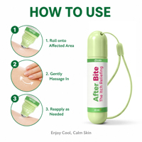 Stylo apaisant après-piqûre 20 ml, parfum aux herbes, écologique et adapté aux familles, pour soulager les piqûres de moustiques, camping, randonnée