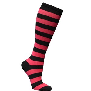 Chaussettes mi-<span class=keywords><strong>mollet</strong></span> en coton <span class=keywords><strong>pour</strong></span> femmes, style cosplay européen américain, sur le genou, grande taille, rayures larges, nœuds d'équipage tricotés <span class=keywords><strong>pour</strong></span> l'automne - Product Image 5