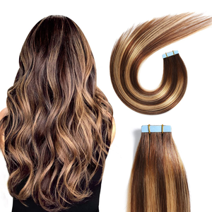Extensioni per capelli Topelles Virgin Hair Piano <span class=keywords><strong>Mix</strong></span> Color con nastro adesivo e nastro lungo - Product Image 6