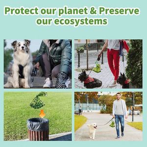 Offre Spéciale – 15 sacs/rouleau biodégradables et écologiques pour animaux de compagnie, sacs à déjections canines en plastique avec distributeur en forme d'œuf - Product Image 6