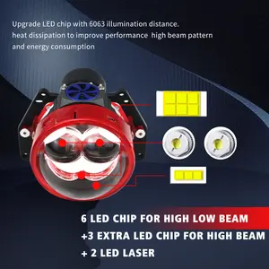 Hot bán H/L chùm kép Laser 150 Watts W70 bi-led chiếu cho Auto bi Led Laser Chiếu đèn pha