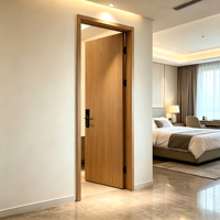 Porte composite double rebattable de type T allemand, insonorisée 46 dB, ignifuge classe B, pour villa minimaliste, salle de bain, suite d'hôtel