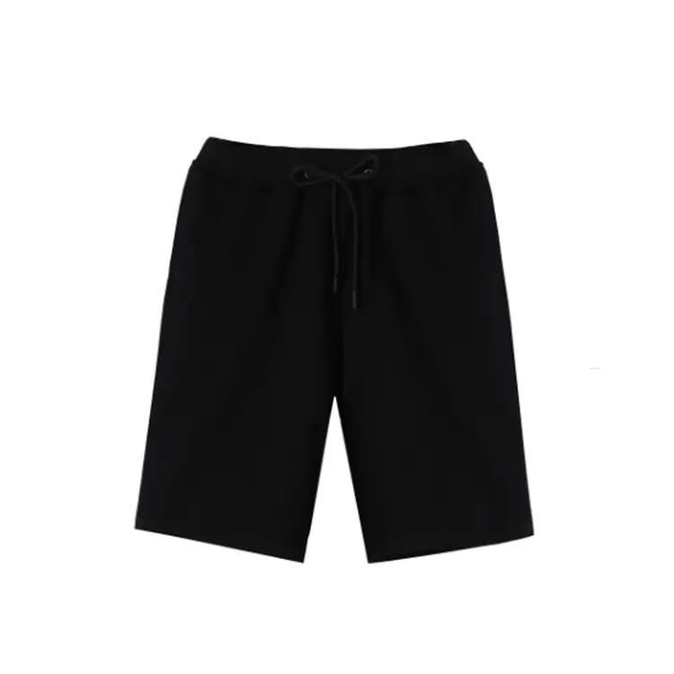 Al por mayor venta al por mayor nuevo estilo corto mens fitness pantalones cortos logotipo personalizado negro pantalones cortos de algodón