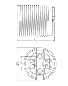 أنيق أنيق E27 حامل مصباح بلاستيكي عالي الجودة وقاعدة إضاءة أساسية بنمط لولبي - Product Image 2