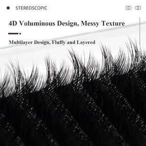 Extensions de <span class=keywords><strong>Cils</strong></span> SP EYELASH Volume Russe Camélia 4D Multi-Couches Effet Plume 3D Courbures J B C D L M <span class=keywords><strong>en</strong></span> Cachemire - Product Image 5