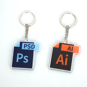 זול אקריליק keychain מותאם אישית שקוף פלסטיק לוגו keychain, באיכות גבוהה 3d פלסטיק keychain עם keyring