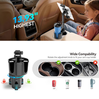 Support de tablette universel 2-en-1 réglable anti-tremblement à long cou pour voiture, extensible de 5 à 13 pouces, prix usine OEM